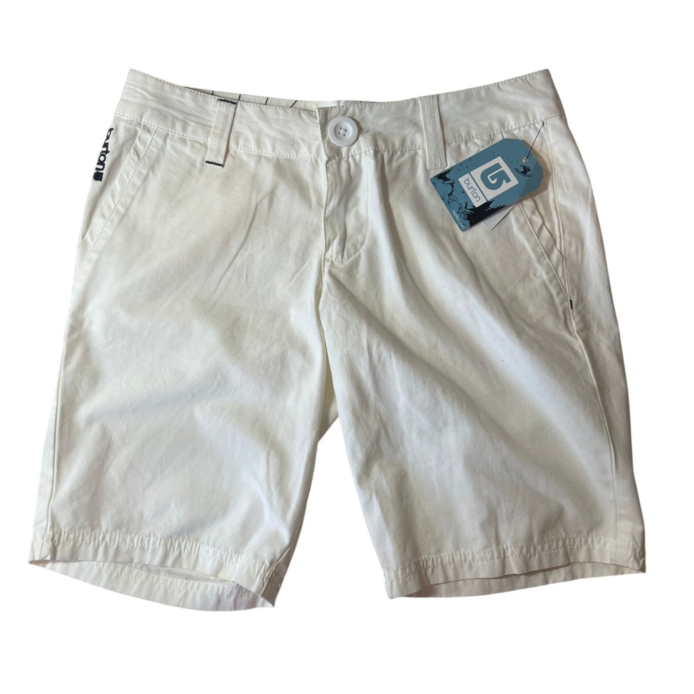 Burton Walk of Shame‎ Shorts Mens 31 Blank White Cotton Casual Skate New Tags